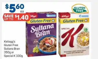 Foodland Kellogg's gluten free sultana bran offer
