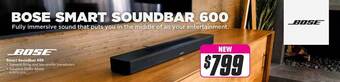 The Good Guys Bose smart soundbar 600 offer