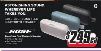 The Good Guys Bose soundlink flex bluetooth speaker offer