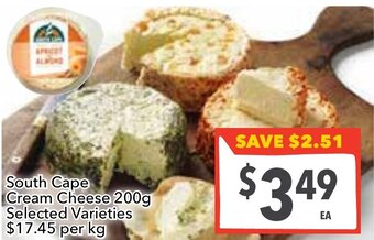 South Cape Cream Cheese 200g
