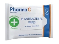 Good Price Pharmacy Pharma C Essentials Antibacterial Wipes 15 Pack offer