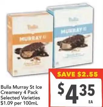 Ritchies Bulla Murray St Ice Creamery 100ml offer