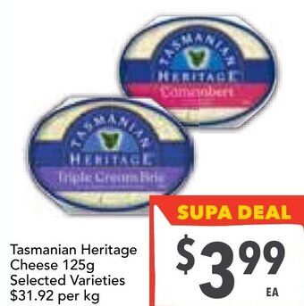 Ritchies Tasmanian Heritage Cheese 125g offer