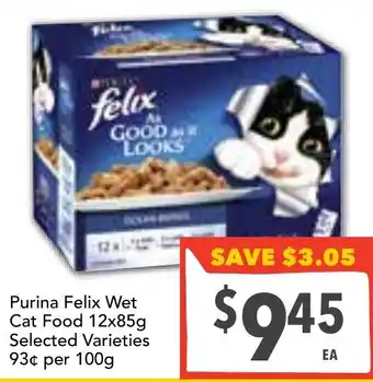 Ritchies Purina Felix Wet Cat Food 12x85g offer