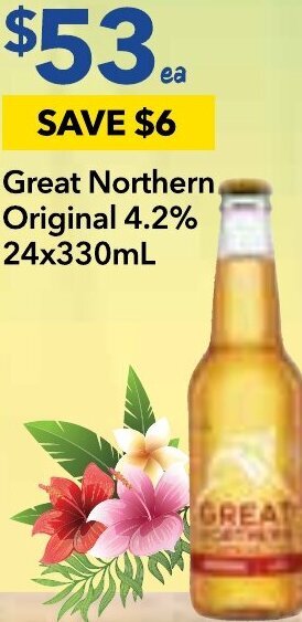 Ritchies Great Northern Original 4.2% 24x330ml offer