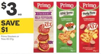 Woolworths Primo Stackers Or Trios 45-57g offer