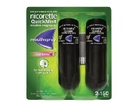 Good Price Pharmacy Nicorette Quick Mist Spray Duo Pack - Cool Berry offer