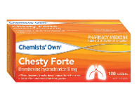 Alliance Pharmacy Chemists' Own Chesty Forte 8mg 100 Tablets offer