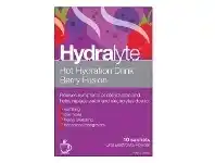 Direct Chemist Outlet Hydralyte Hot Hydration Drink Berry Fusion 10 Sachets offer