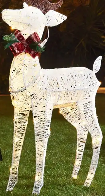 LED Solar Glitter Reindeer