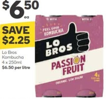 Lo Bros Kombucha 4 x 250ml