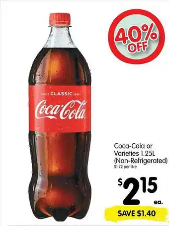 Spar Coca-cola 1.25l offer