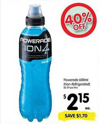 Spar Powerade 600ml offer