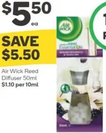 Woolworths Air Wick Reed Diffuser 50ml offer