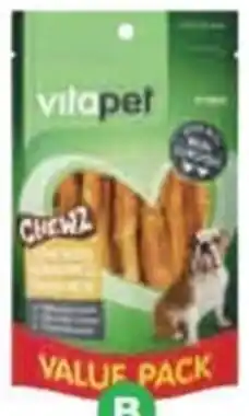 Woolworths Vitapet Chewz Chicken Wrapped Rawhide Dog Food Pk 18 offer