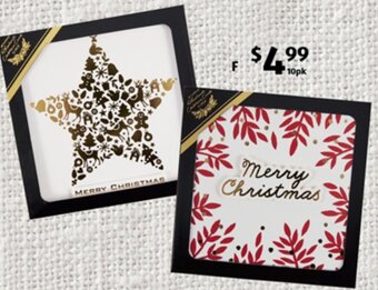 ALDI Handmade Christmas Cards 10pk offer