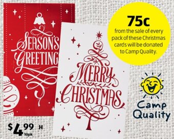 ALDI Charity Christmas Cards 10pk offer