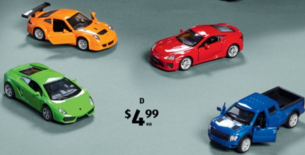 Die Cast Models Cars offer at ALDI
