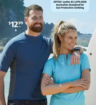 ALDI Adult's Short Sleeve Rashvest offer