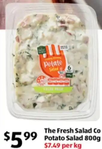 ALDI The Fresh Salad Co Potato Salad 800g offer