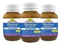 Direct Chemist Outlet Nature's Way Restore Probiotic 50B 30 Tablets offer