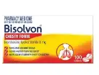 Terry White Bisolvon Chesty Forte 8mg - 100 Tablets offer