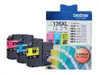 Officeworks Brother LC135XL Colour Three Ink Value Pack offer