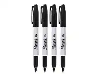 Officeworks Sharpie 4 Pack Fine Permanent Markers offer