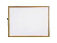 Officeworks J.Burrows Magnetic Whiteboards 600 x 450mm - Oak offer