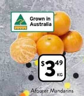 Foodworks Afourer mandarins offer