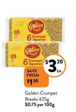 Foodworks Golden crumpet breaks 425g offer