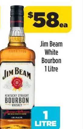 Liquorland Jim beam white bourbon 1 litre offer