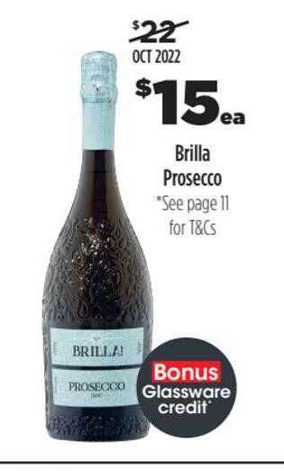 Liquorland Brilla prosecco offer