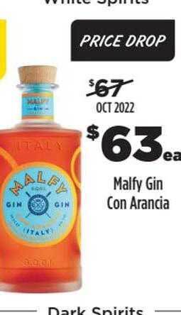 Malfy gin con arancia