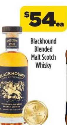 Liquorland Blackhound blended malt scotch whisky offer
