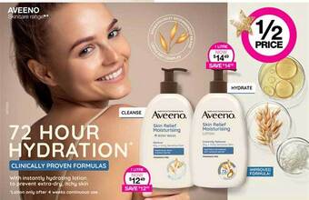 Priceline Aveeno skincare range offer