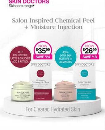 Priceline Skin doctors skincare range offer