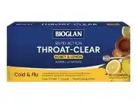 Star Discount Chemist Bioglan Rapid Action Throat-Clear Honey & Lemon 20 Lozenges offer