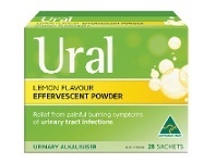 Ural Lemon Flavour Effervescent Powder 28 Sachets