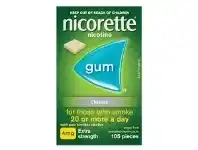 Star Discount Chemist Nicorette Nicotine Gum Extra Strength Classic 4mg offer