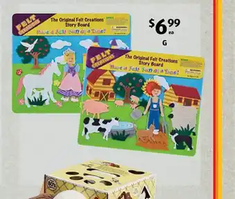 ALDI The original felt creations story board offer