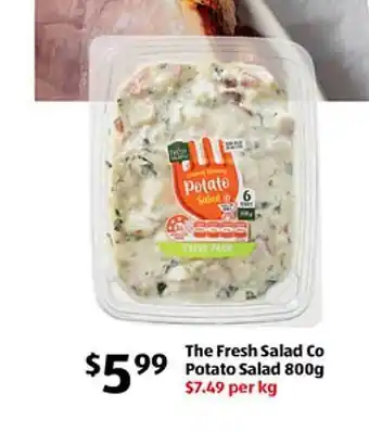 ALDI The fresh salad co potato salad offer