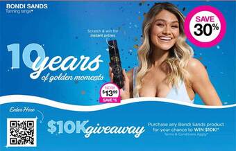 Priceline Bondi sands tanning range offer