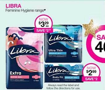 Priceline Libra feminine hygiene range offer
