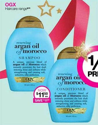 Priceline Ogx haircare range offer