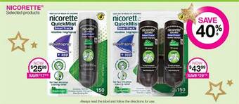 Priceline Nicorette selected products offer
