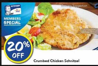 Ritchies Crumbed chicken schnitzel offer