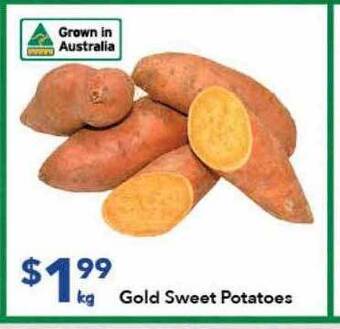 Ritchies Gold sweet potatoes offer