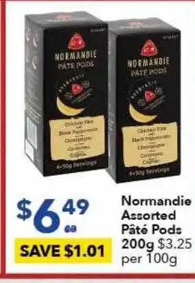 Normandie assorted pate pods 200g