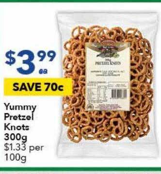 Ritchies Yummy pretzel knots 300g offer